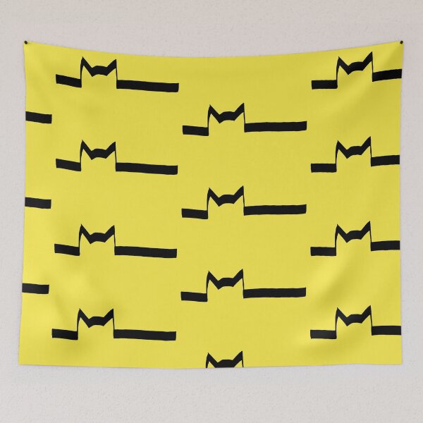 Item preview, One Line Cat on Yellow Board designed and sold by Istvan Ocztos.
