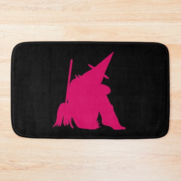 Item preview, Sensual fuchsia red silhouette of Halloween sitting witch designed and sold by BV-creas.