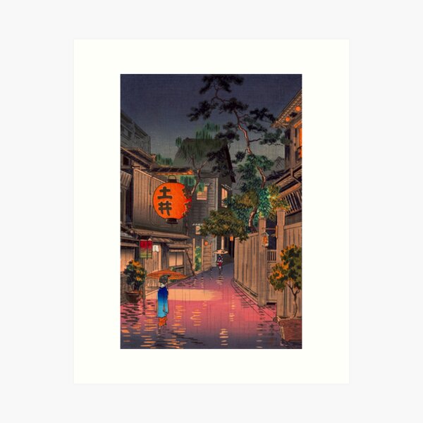 Item preview, Tsuchiya Koitsu - Evening at Ushigome designed and sold by ArtExpression.