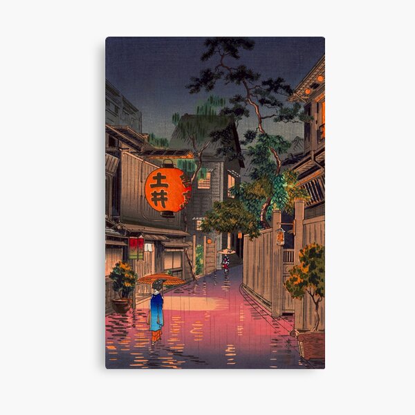 Tsuchiya Koitsu - Evening at Ushigome Canvas Print