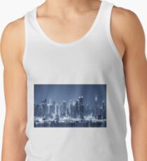 Panoramic New-York City Manhattan Night Skyline Tank Top