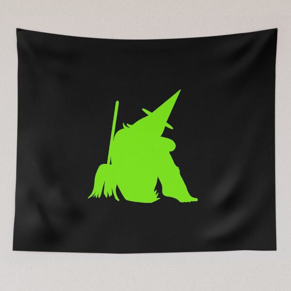 Item preview, Halloween sensual green silhouette of sitting witch designed and sold by BV-creas.