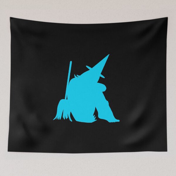 Item preview, Blue sensual silhouette of Halloween sitting witch designed and sold by BV-creas.