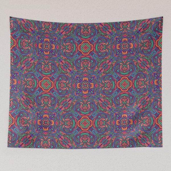 Item preview, Multicolor Trippy Tiled Pattern 1 designed and sold by everything4eva.