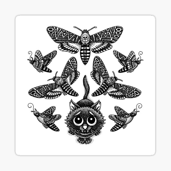 Tödlicher Mottenliebhaber Sticker