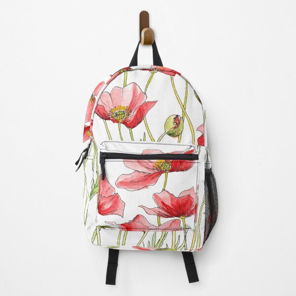 Item preview, Red Poppies, Illustration designed and sold by JRoseDesign.
