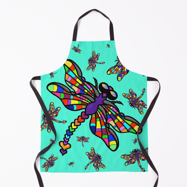 Item preview, Colourful Dragonflies. The original multi-coloured Dragonflyght! - on Aqua! by Amanda M Lucas designed and sold by Amanda Lucas.