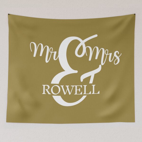 Item preview, Mr & Mrs ROWELL | GOLD designed and sold by yourscotborders.