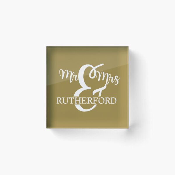 Item preview, Mr & Mrs RUTHERFORD | GOLD designed and sold by yourscotborders.