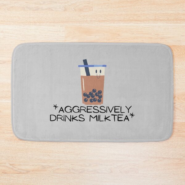 Item preview, Aggressively Drinks MilkTea designed and sold by Paper Hearteu.