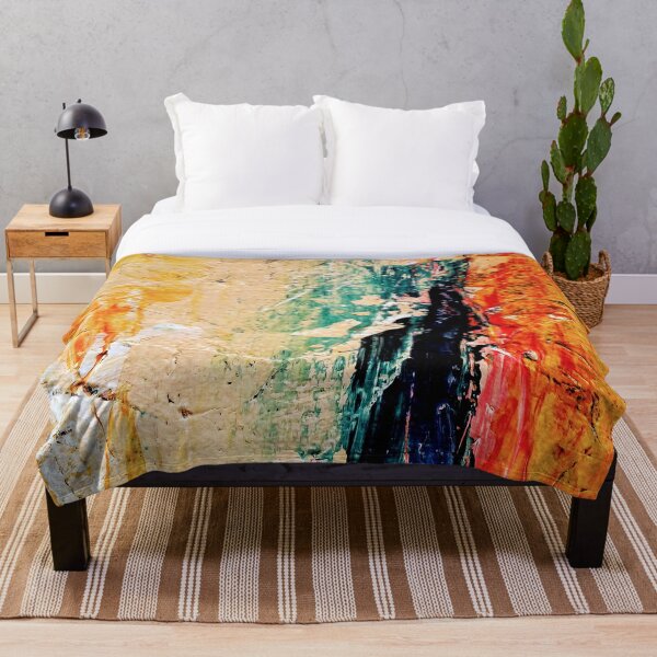 Item preview, Beige Yellow Blue Teal Orange Abstract designed and sold by IamTrending.