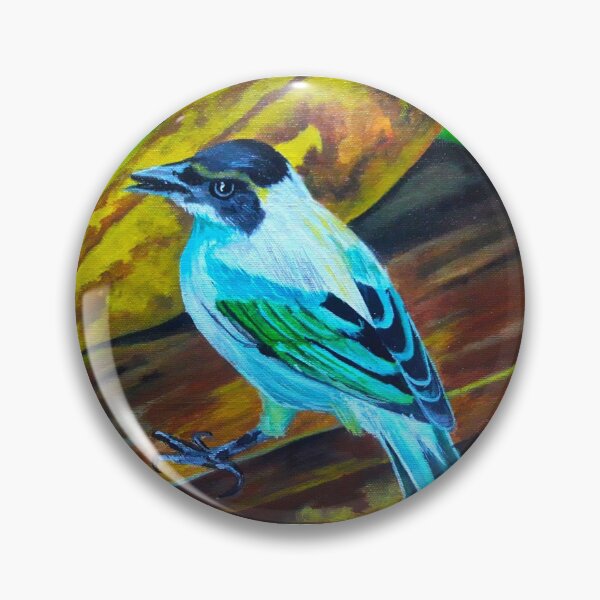 Item preview, kiskadee bird having lunch  designed and sold by DLyonzArt.