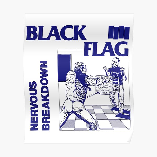 BLACK FLAG Nervous Breakdown Poster