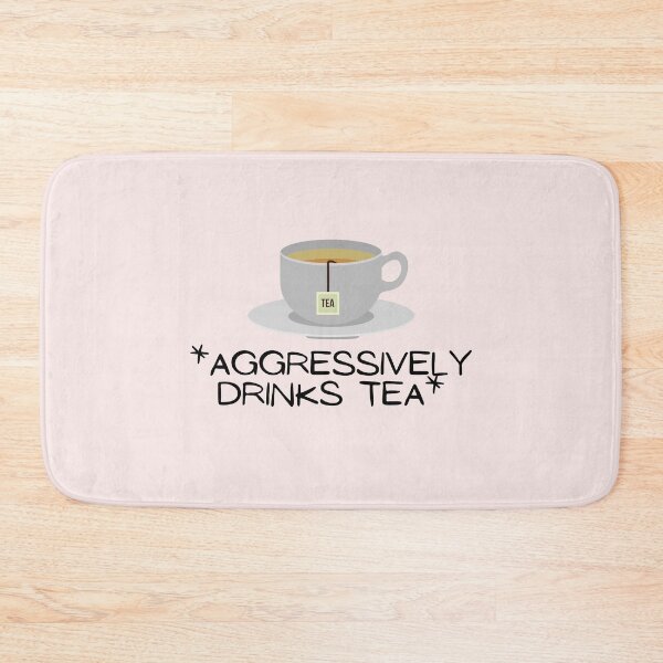 Item preview, Aggressively Drinks Tea Stickers designed and sold by Paper Hearteu.