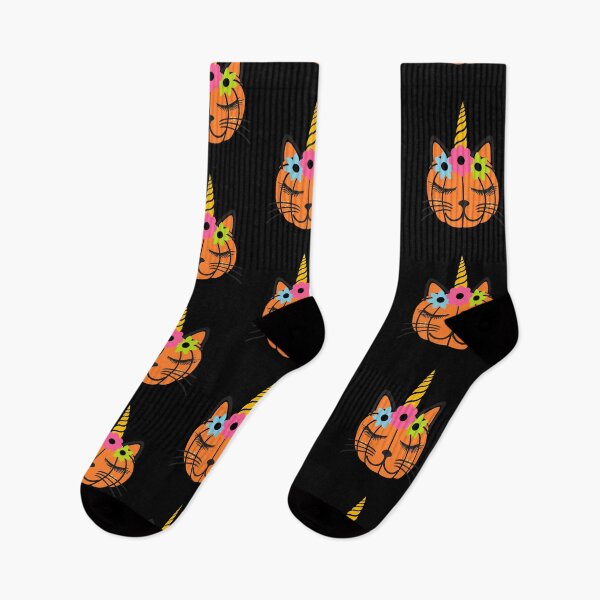 Item preview, Cute cat pumpkin unicorn Halloween designed and sold by Mandala108.