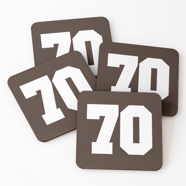 Item preview, 70 Number Cleveland Sports Seventy Brown Jersey designed and sold by HelloFromAja.