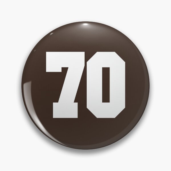 Item preview, 70 Number Cleveland Sports Seventy Brown Jersey designed and sold by HelloFromAja.