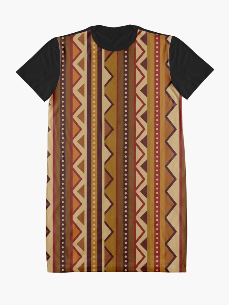 Alternate view of African border Graphic T-Shirt Dress