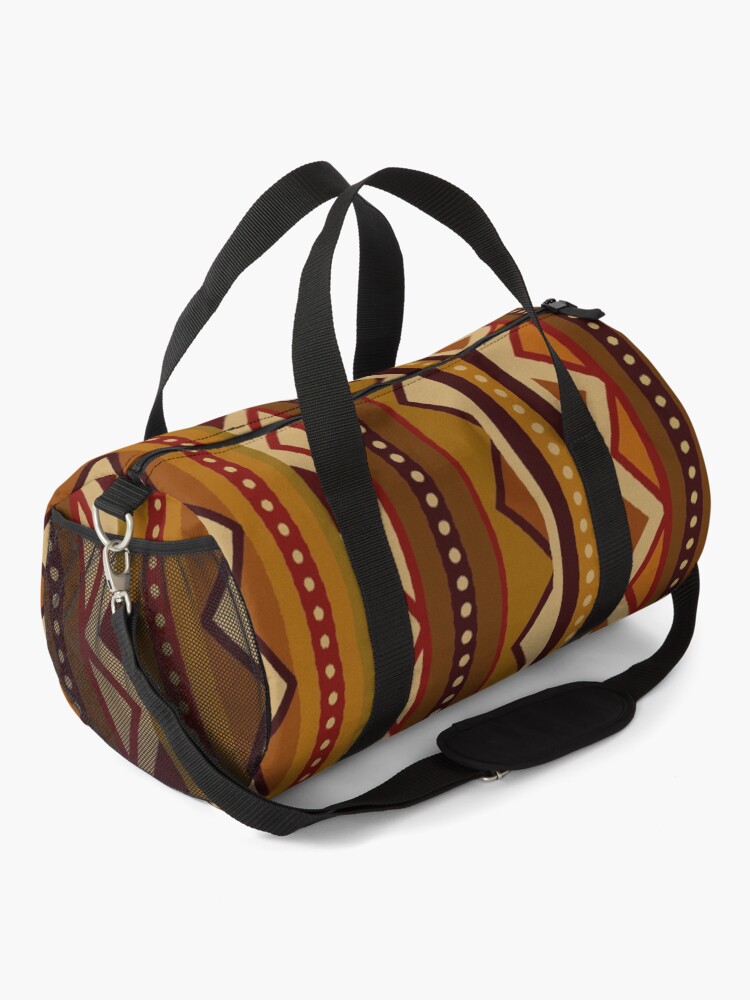 Alternate view of African border Duffle Bag