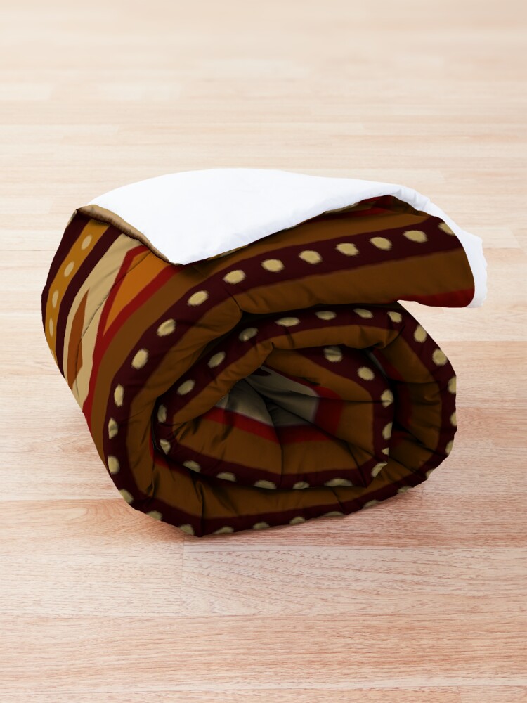 Alternate view of African border Comforter