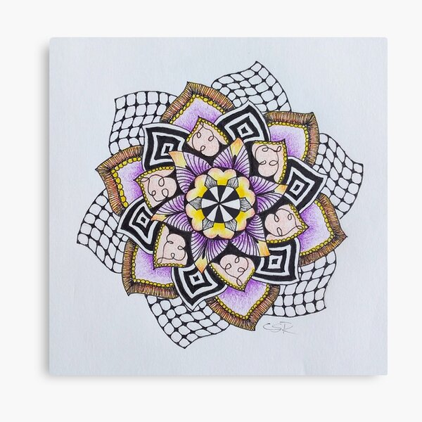Purple Gold Canvas Print