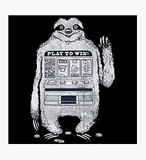 Sloth Pay Game Photographic Print