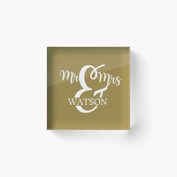 Artikelvorschau, Mr & Mrs WATSON | GOLD entworfen und verkauft von yourscotborders.