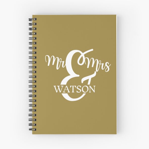 Item preview, Mr & Mrs WATSON | GOLD designed and sold by yourscotborders.