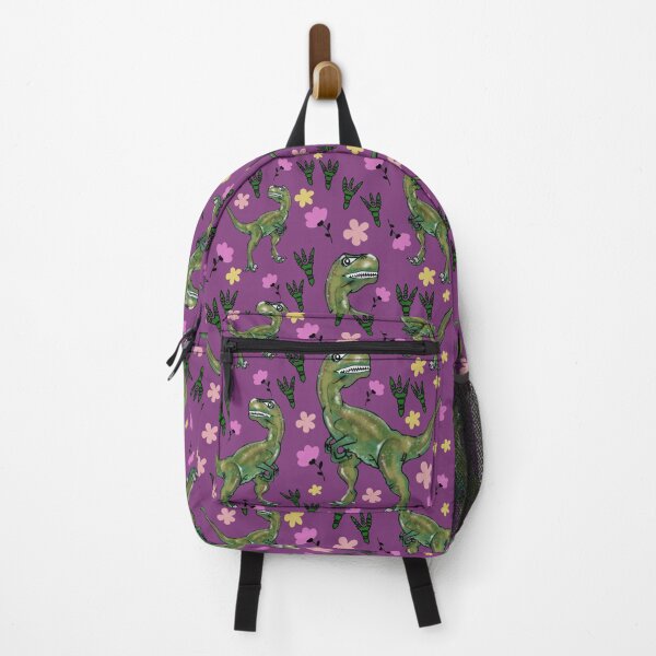 Purple dinosaur backpack best sale