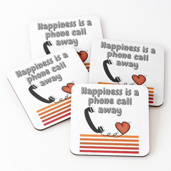 Item preview, Happiness Is A Phone Call Away designed and sold by BusyMonkeys.