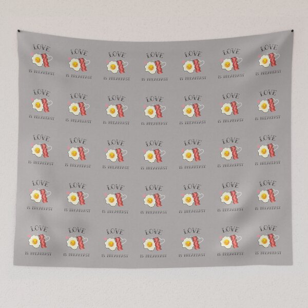 Item preview, Eggs and Bacon, "LOVE is BREAKFAST" designed and sold by tepalistings.