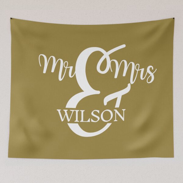 Item preview, Mr & Mrs WILSON | GOLD designed and sold by yourscotborders.