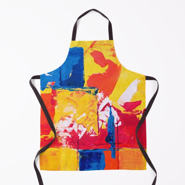Item preview, 1980s Yellow Navy Blue Orange Abstract designed and sold by IamTrending.
