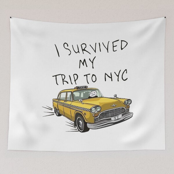 Item preview, Men New York I Survived My Trip to NYC designed and sold by QuriousAlexis.