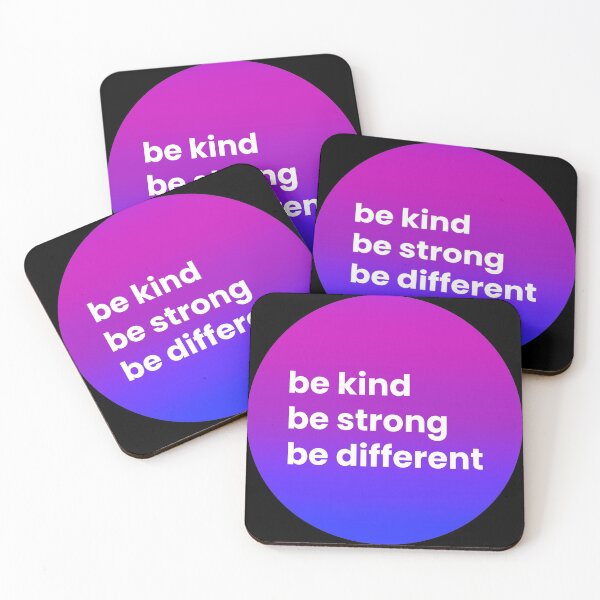 Item preview, Be Kind Be Strong Be Different  designed and sold by namaste-you.