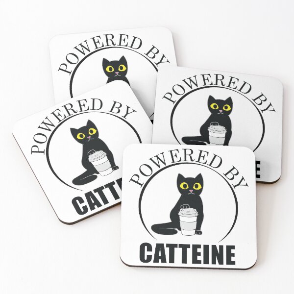 Item preview, Powered by Caffeine - Catteine  designed and sold by TheInkElephant.
