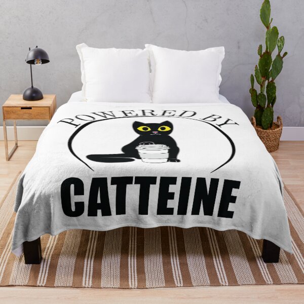 Item preview, Powered by Caffeine - Catteine designed and sold by TheInkElephant.
