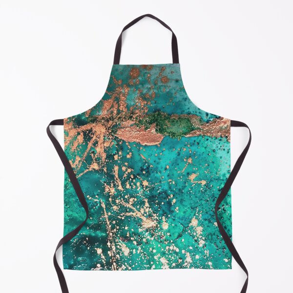 Item preview, Universe Birth, Aqua and Copper Abstract designed and sold by Jenie Yolland.