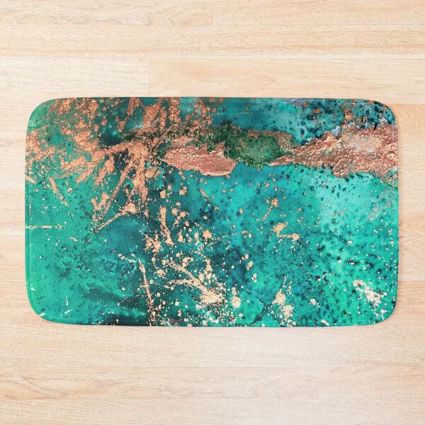 Item preview, Universe Birth, Aqua and Copper Abstract designed and sold by Jenie Yolland.