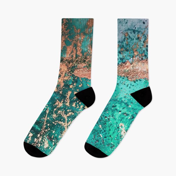 Item preview, Universe Birth, Aqua and Copper Abstract designed and sold by Jenie Yolland.