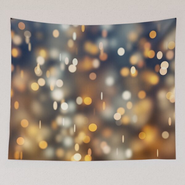 Item preview, Preppy Gold Silver Bokeh Confetti designed and sold by IamTrending.