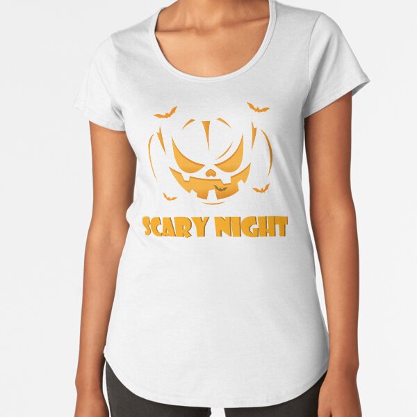 Halloween SCARY NIGHT Premium Scoop T-Shirt