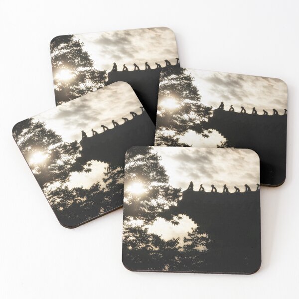 Item preview, Gyeongbokgung Palace Rooftop Silhouettes designed and sold by aaronchoi.
