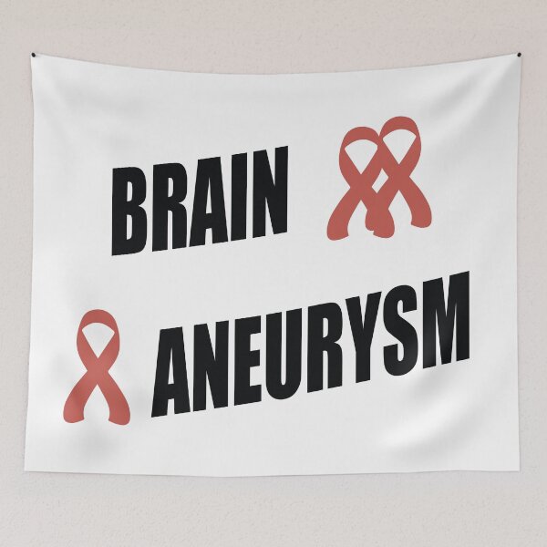 Item preview, Brain aneurysm cancer awareness red ribbon designed and sold by nuz2.