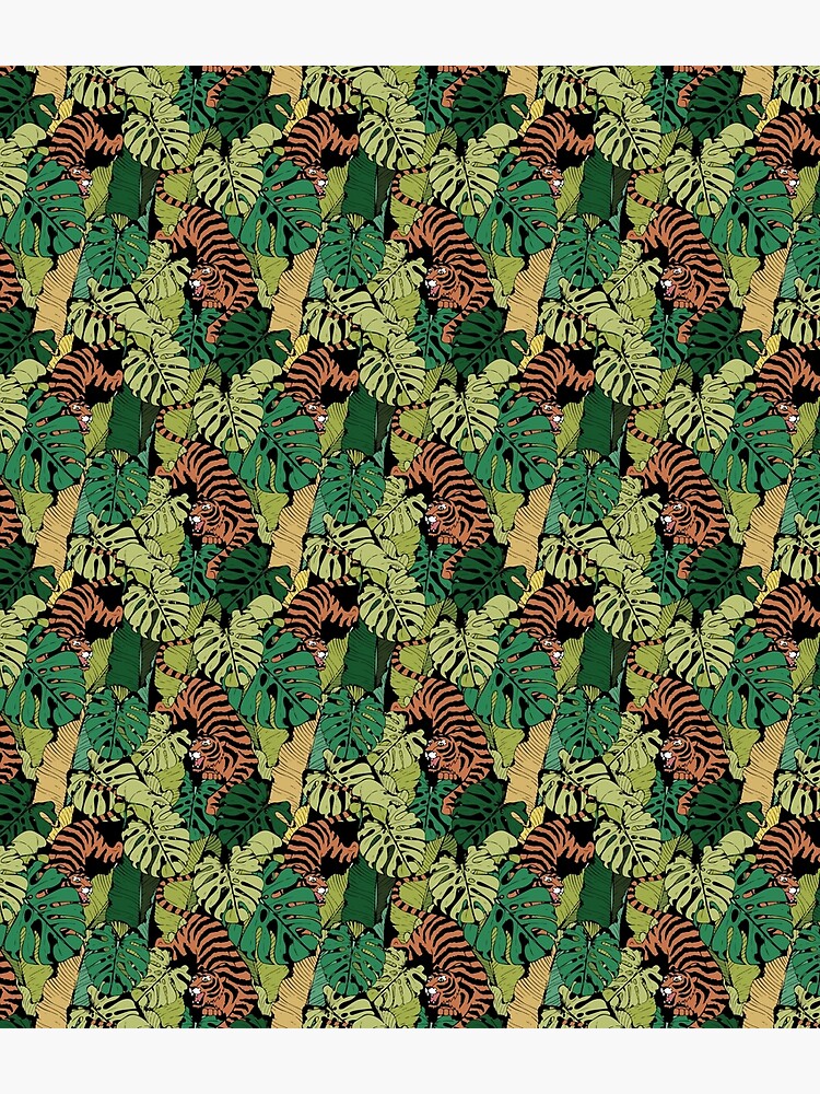 Tiger in the wild pattern by Fleed