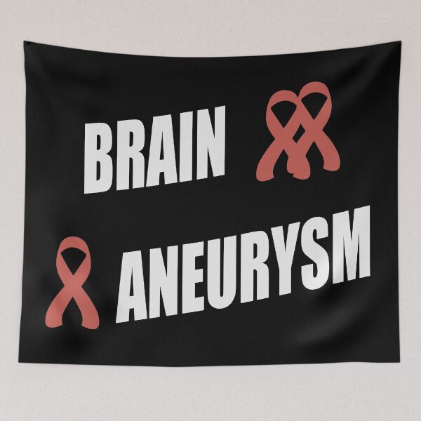 Item preview, Brain aneurysm cancer awareness red ribbon designed and sold by nuz2.