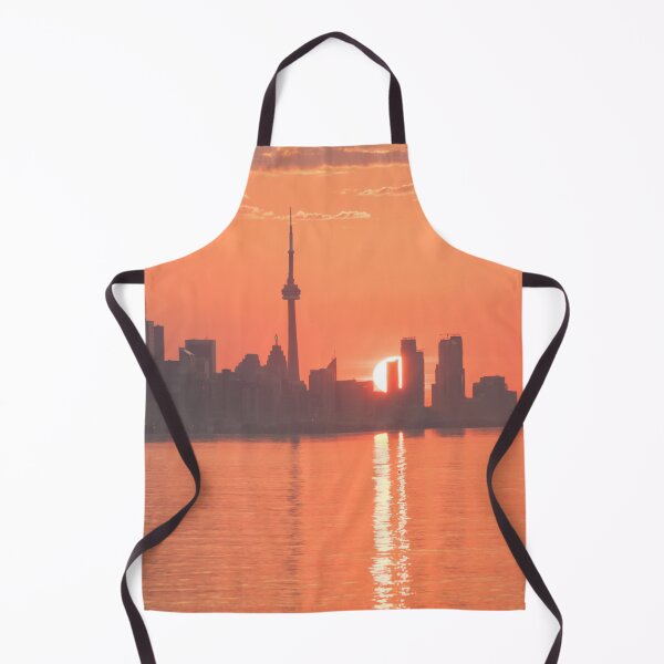 Item preview, Split Sun Path - Toronto Sunrise in Vivid Orange designed and sold by Georgia Mizuleva.