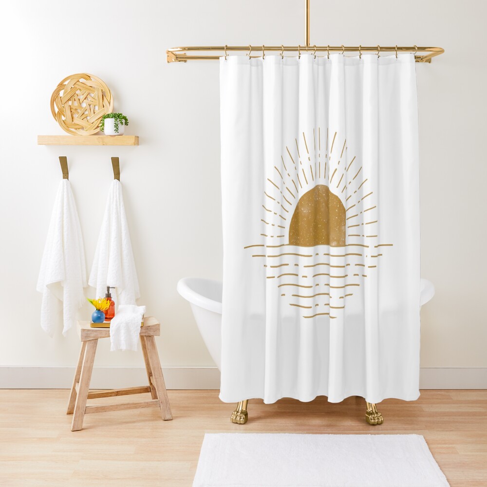 "Boho Sun Rising Mid Century, Minimal, Scandinavian, Nordic, Bohemian