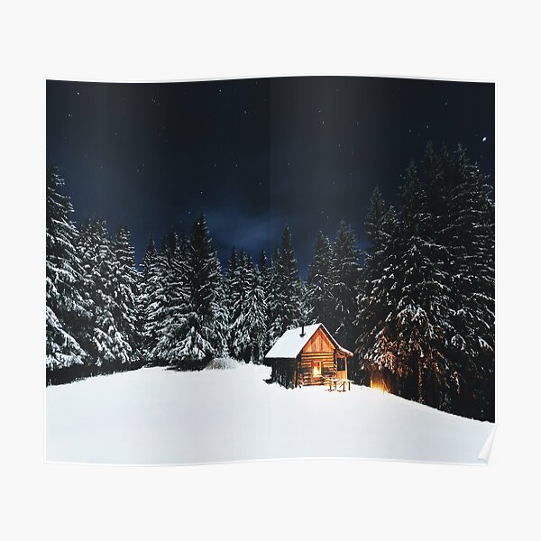 Cabin in the snow Poster
