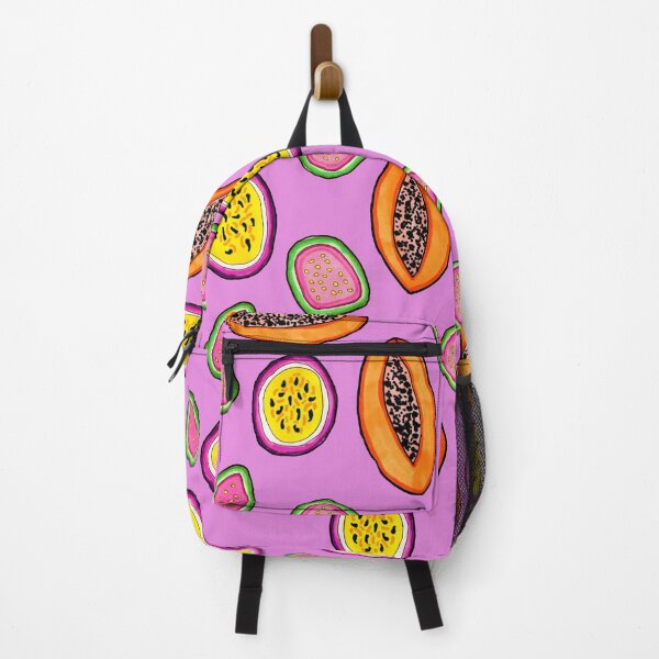 Item preview, Tropical Papaya, Guava and Passion Fruit Pattern designed and sold by Harriet Linton.